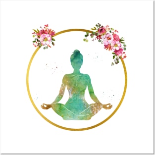 Yoga meditation Posters and Art